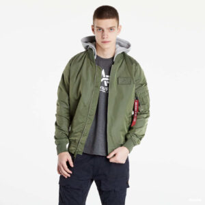 Kabát Alpha Industries MA-1 TT Hood BP Sage Green M-alacsony-ár