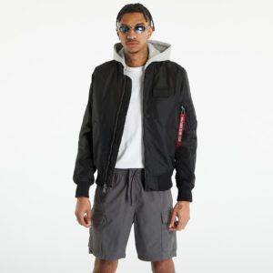 Kabát Alpha Industries MA-1 TT Hood Black S-alacsony-ár