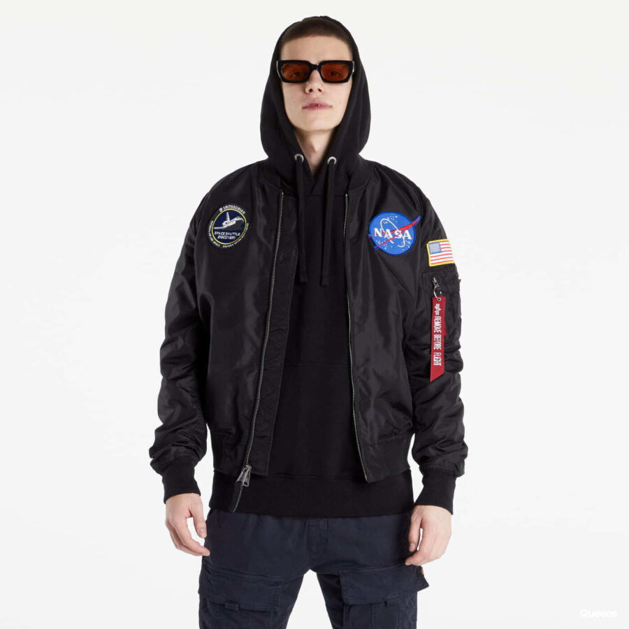 Kabát Alpha Industries MA-1 TT NASA Reversible II Black S-alacsony-ár