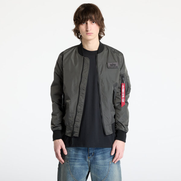 Kabát Alpha Industries MA-1 TTC Two Tone Contrast Grey/ Black M-alacsony-ár