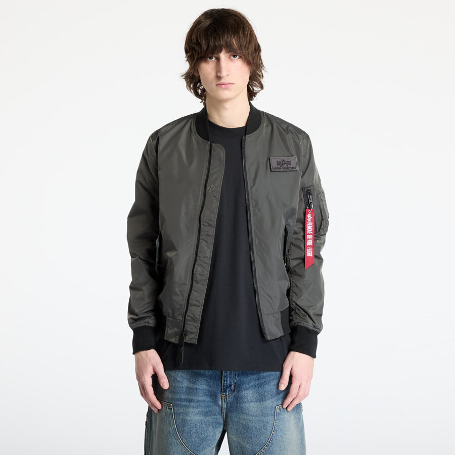 Kabát Alpha Industries MA-1 TTC Two Tone Contrast Grey/ Black M-alacsony-ár