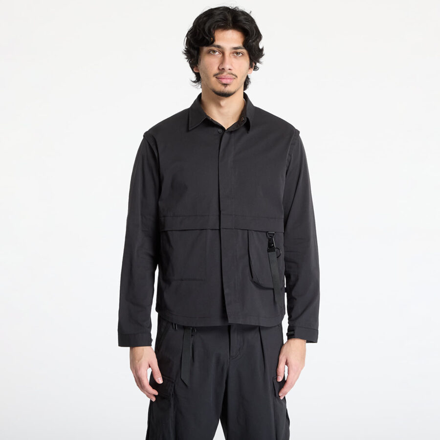 Kabát Alpha Industries Utility Overshirt Black M-alacsony-ár