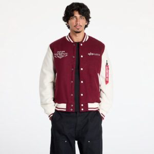 Kabát Alpha Industries Varsity Air Force Jacket Burgundy L-alacsony-ár