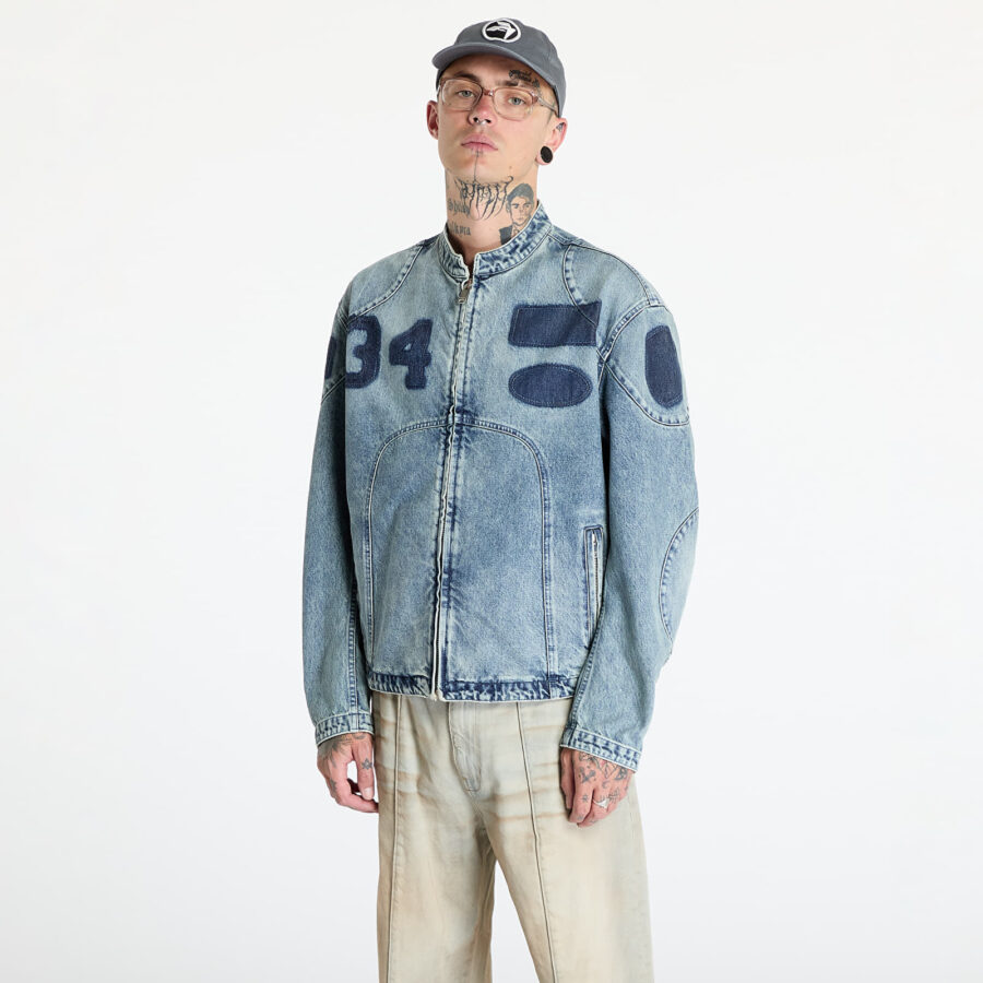 Kabát Ambush Denim Rider Jacket Vintage Blue/ No Color M-alacsony-ár