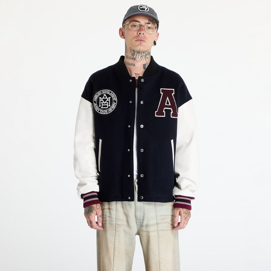 Kabát Ambush Stadium Jacket UNISEX Navy/ Russet Brown S-alacsony-ár