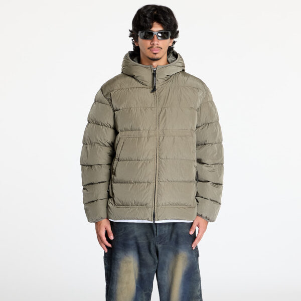 Kabát C.P. Company Chrome-R Goggle Down Jacket Black/ Walnut L-alacsony-ár