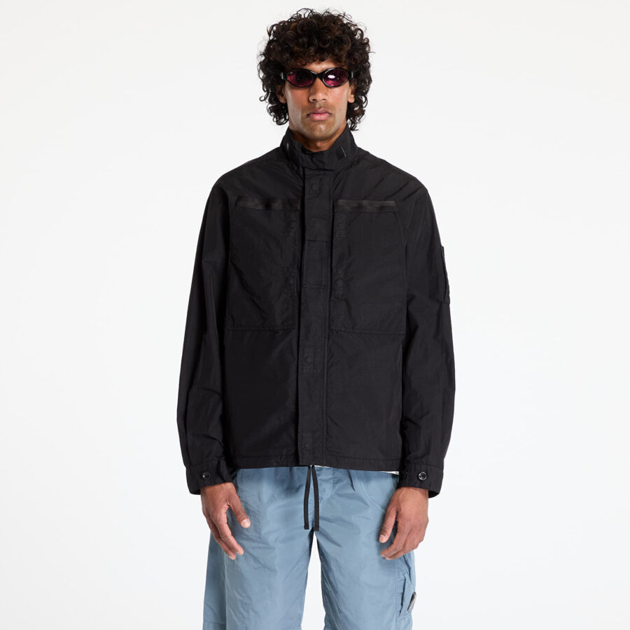 Kabát C.P. Company Flatt Nylon Lens Overshirt Black L-alacsony-ár