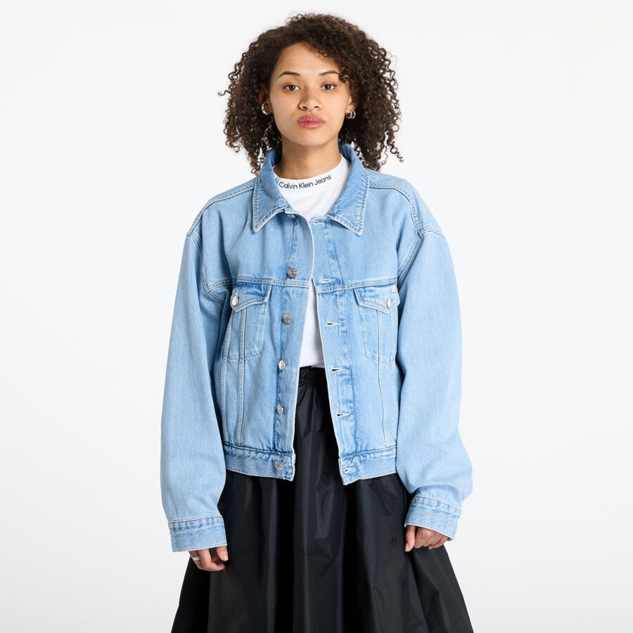 Kabát Calvin Klein Jeans Boxy Denim Jacket Denim S-alacsony-ár