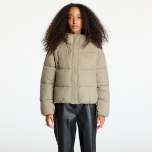 Kabát Calvin Klein Jeans Logo Short Hooded Puffer Jacket Gray S-alacsony-ár