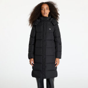 Kabát Calvin Klein Jeans Monologo Non Down Jacket Black L-alacsony-ár