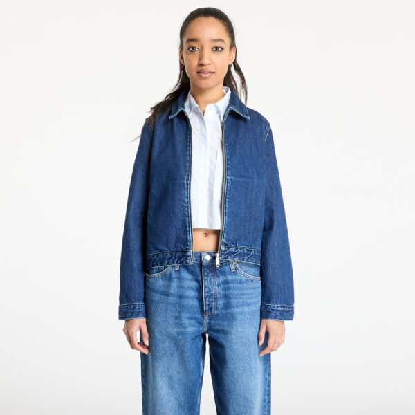 Kabát Calvin Klein Jeans Zip Denim Jacket Denim XS-alacsony-ár
