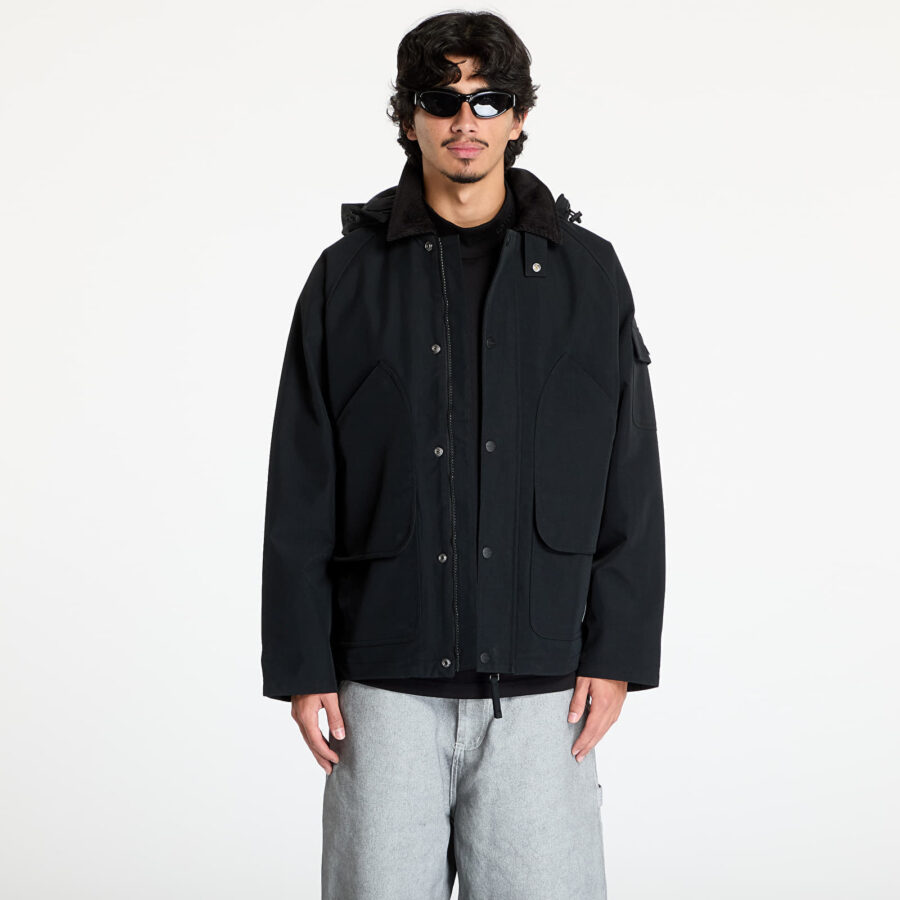 Kabát Carhartt WIP Clarton Jacket UNISEX Black/ Black S-alacsony-ár