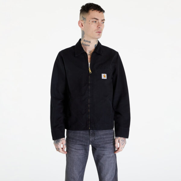 Kabát Carhartt WIP Detroit Jacket UNISEX Black/ Black Aged Canvas XS-alacsony-ár