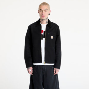 Kabát Carhartt WIP Detroit Jacket UNISEX Black/ Black Stone Canvas S-alacsony-ár