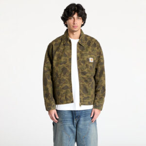 Kabát Carhartt WIP Duck Detroit Jacket UNISEX Camo Duck/ Green/ Office Green Garment Dyed XS-alacsony-ár