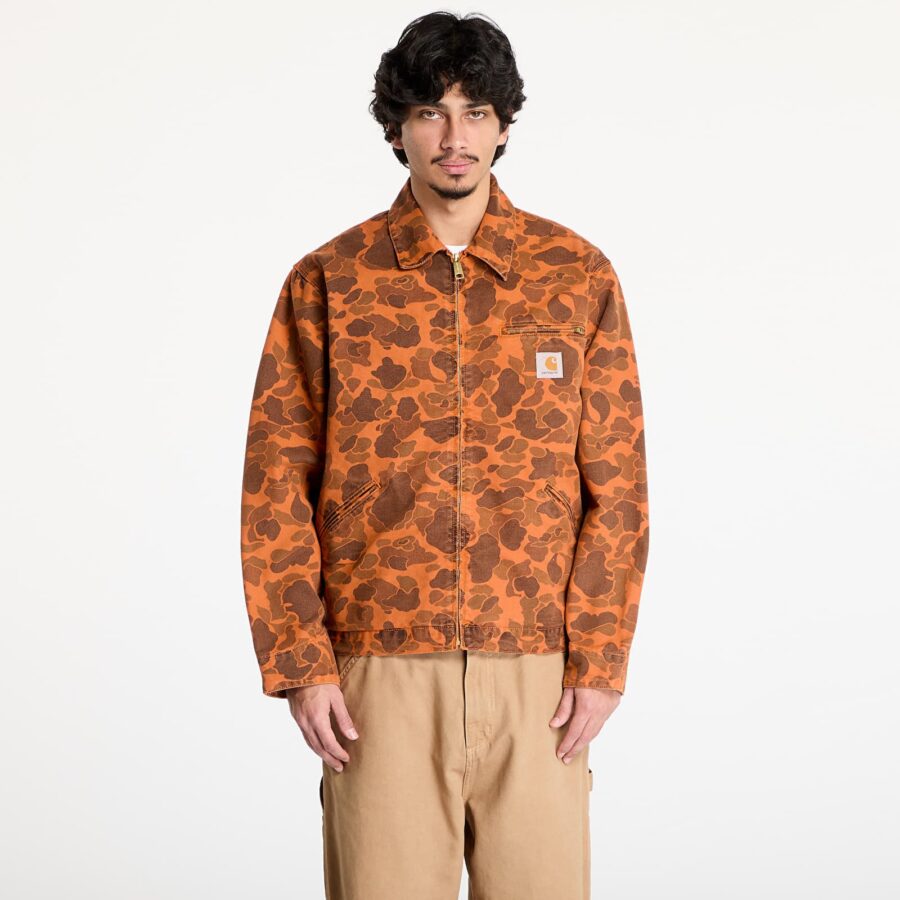 Kabát Carhartt WIP Duck Detroit Jacket UNISEX Camo Duck/ Green/ Turmeric Garment Dyed S-alacsony-ár