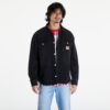Kabát Carhartt WIP Harvey Shirt Jac UNISEX Black Dark Used Wash XS-alacsony-ár