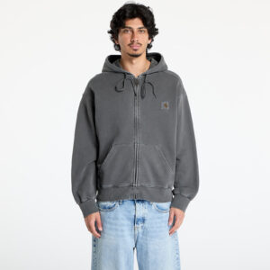 Kabát Carhartt WIP Hooded Nelson Jacket UNISEX Graphite Garment Dyed XS-alacsony-ár