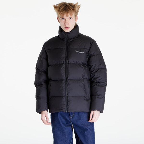 Kabát Carhartt WIP Springfield Jacket UNISEX Black/ Blacksmith XS-alacsony-ár