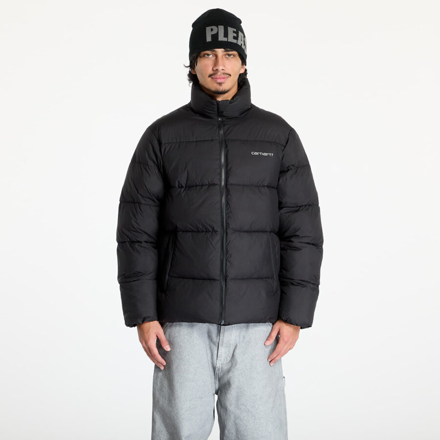 Kabát Carhartt WIP Springfield Jacket UNISEX Black/ Misty Grey S-alacsony-ár