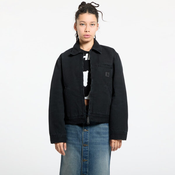 Kabát Carhartt WIP W' Dayton Jacket Black Stone Canvas M-alacsony-ár