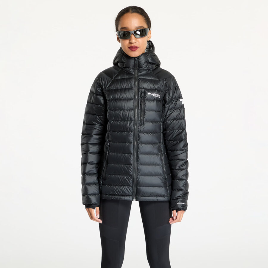 Kabát Columbia Arctic Crest™ Down Hooded Jacket Black S-alacsony-ár