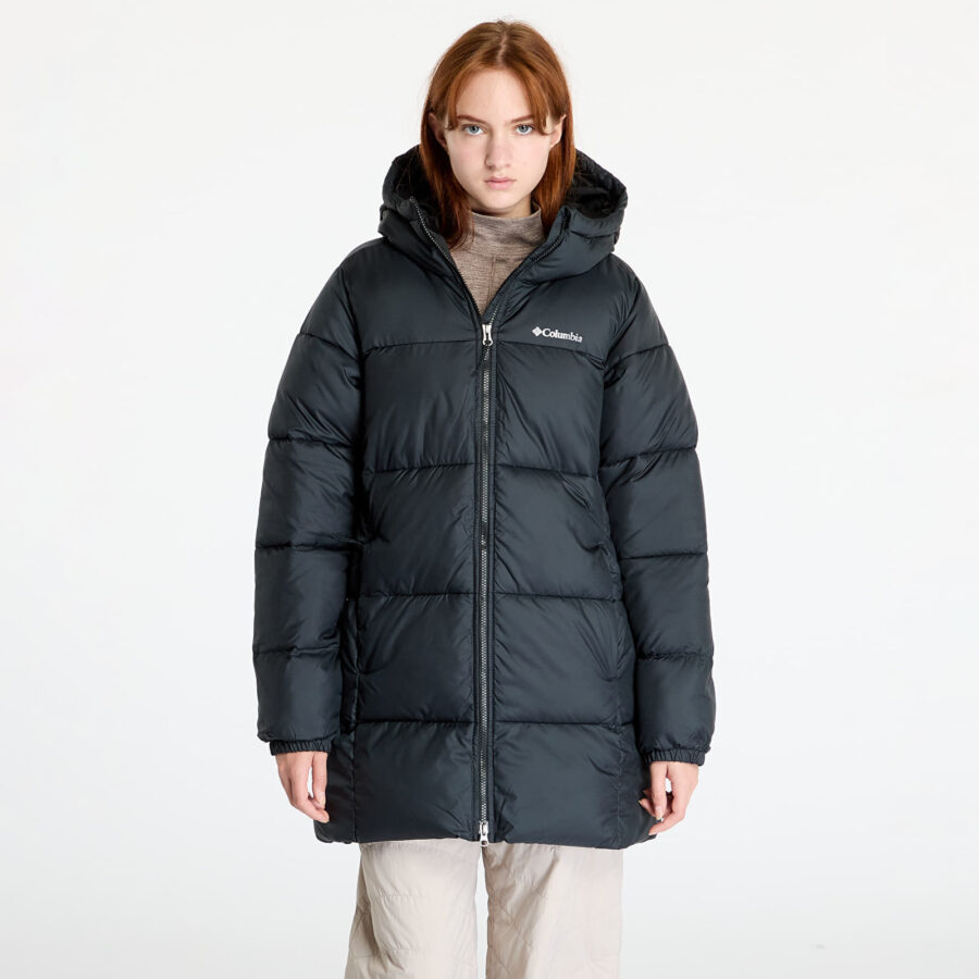 Kabát Columbia Puffect™ II Mid Hooded Jacket Black M-alacsony-ár