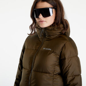 Kabát Columbia Puffect™ Mid Hooded Jacket Olive Green S-alacsony-ár