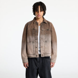 Kabát DIME Denim Jacket UNISEX Dipped Sandblasted Brown XL-alacsony-ár