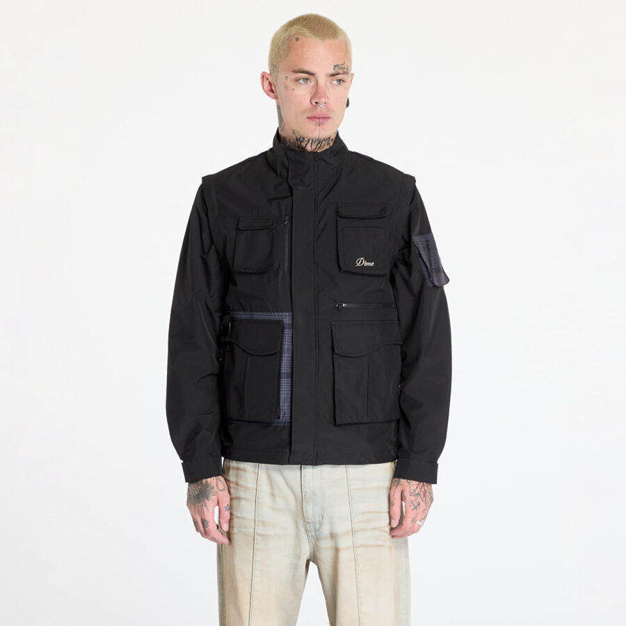 Kabát DIME Fishing Zip-Off Jacket UNISEX Black M-alacsony-ár