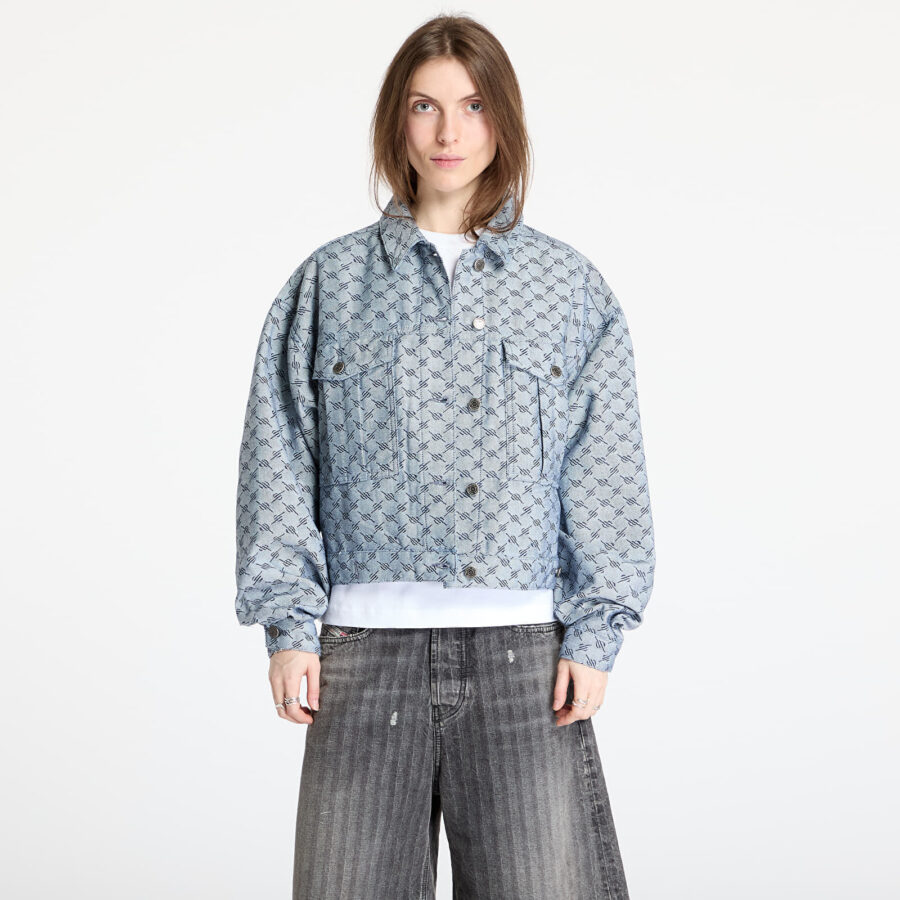 Kabát Daily Paper Avery Denim Jacket White/ Blue S-alacsony-ár