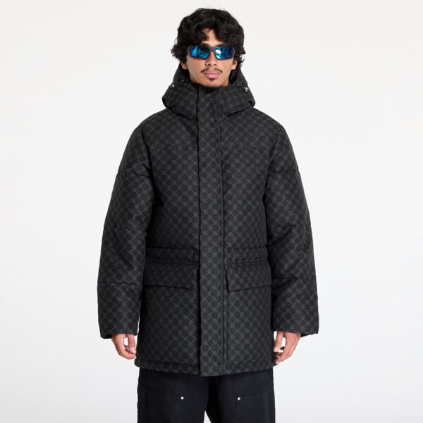 Kabát Daily Paper Oba Cotton Monogram Puffer Black XS-alacsony-ár