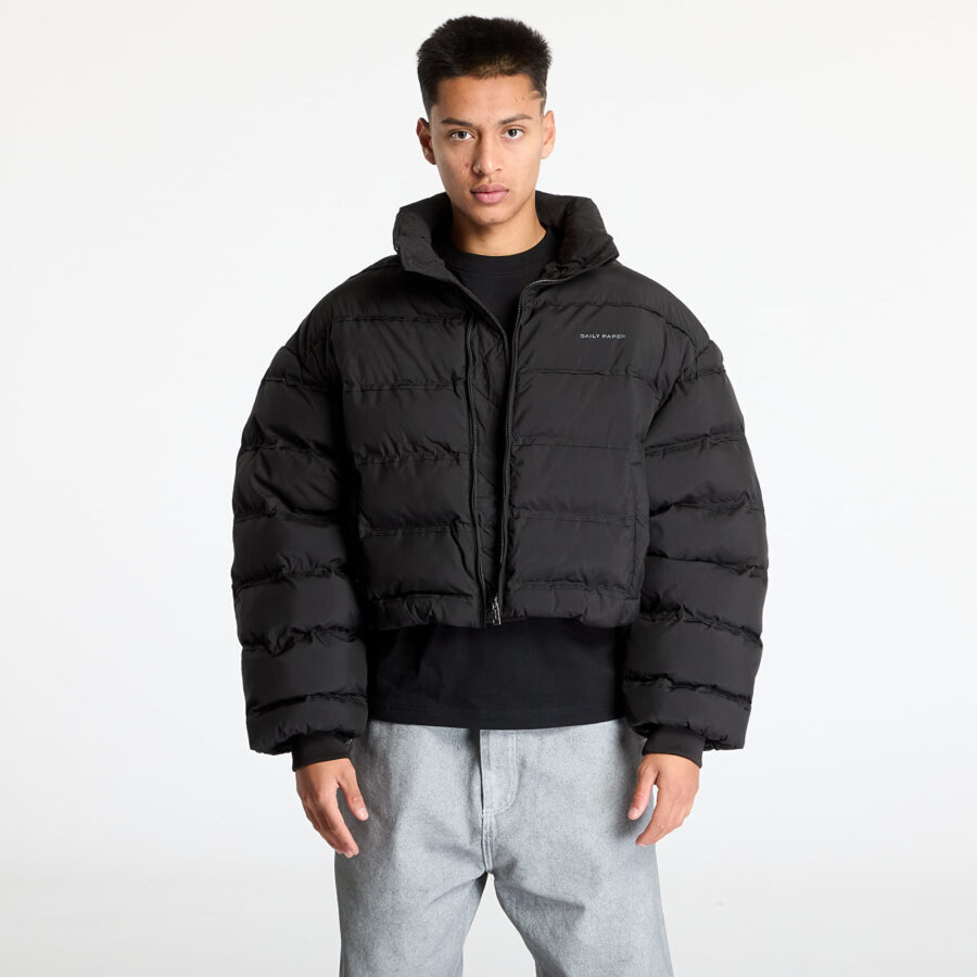 Kabát Daily Paper Relaxed Short Puffer Jacket Black XS-alacsony-ár