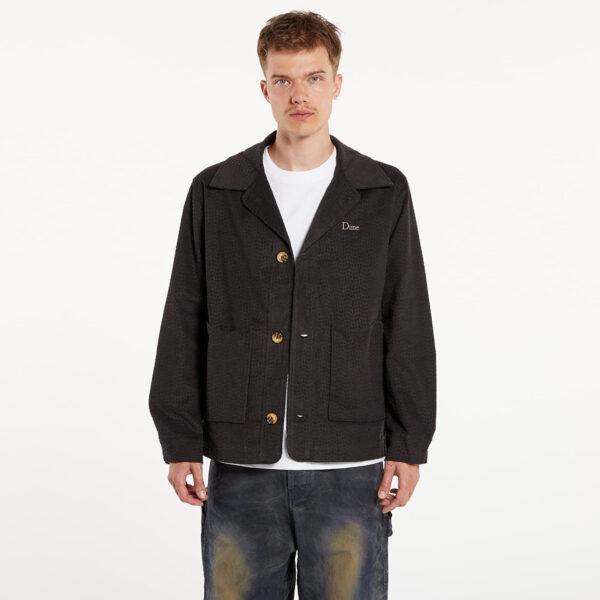 Kabát Dime Printed Cord Jacket UNISEX Black L-alacsony-ár