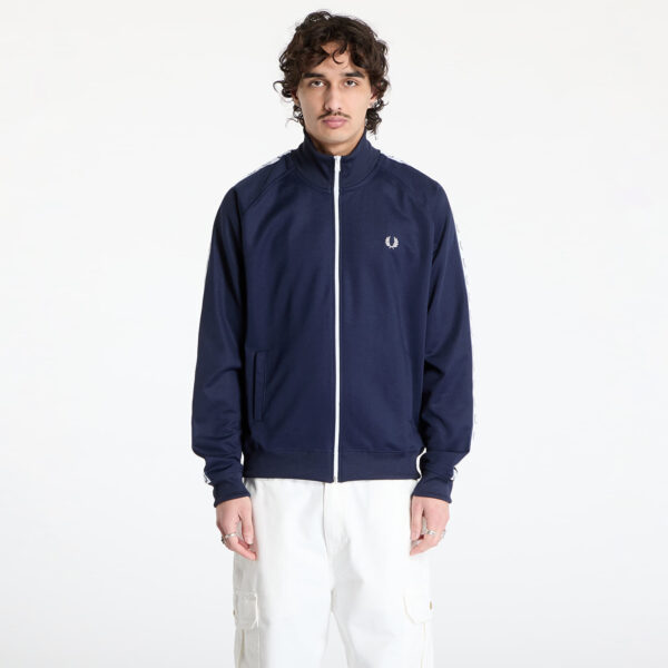 Kabát FRED PERRY Taped Track Jacket Carbon Blue M-alacsony-ár