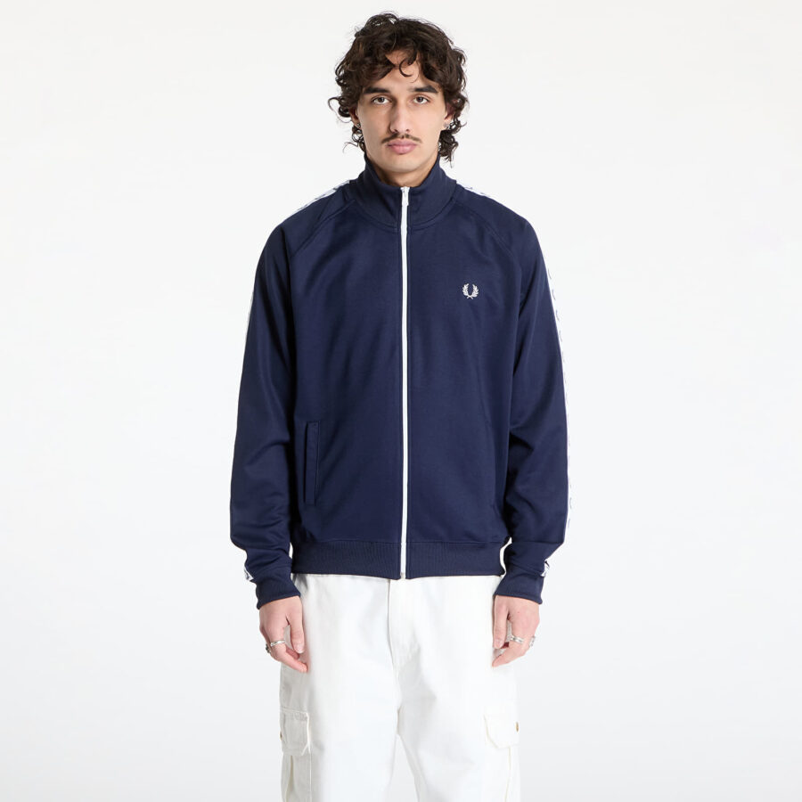 Kabát FRED PERRY Taped Track Jacket Carbon Blue M-alacsony-ár