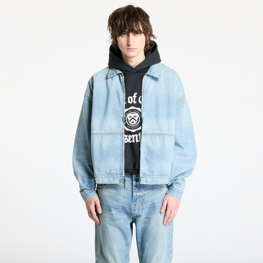 Kabát Fear Of God ESSENTIALS Denim Trucker Jacket Vintage Blue XS-alacsony-ár