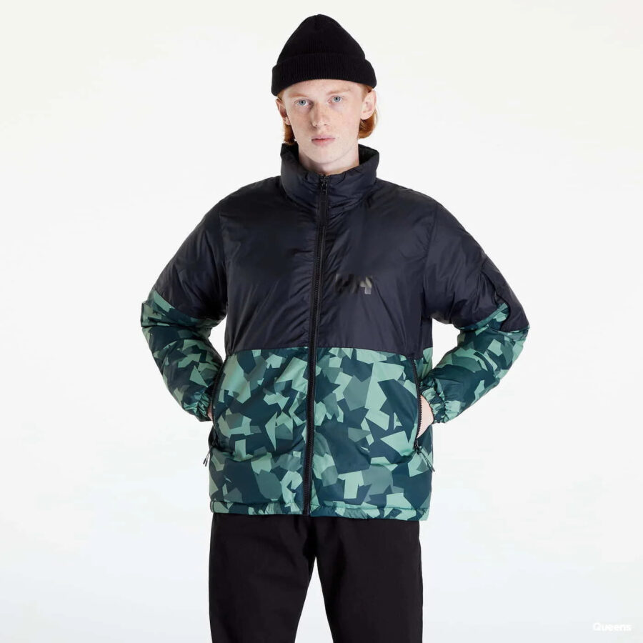Kabát Helly Hansen Active Reversible Jacket Black/ Green L-alacsony-ár