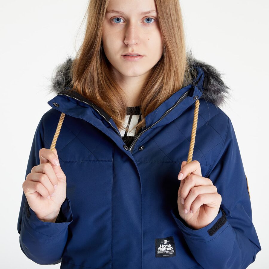 Kabát Horsefeathers Gianna Jacket Navy XL-alacsony-ár