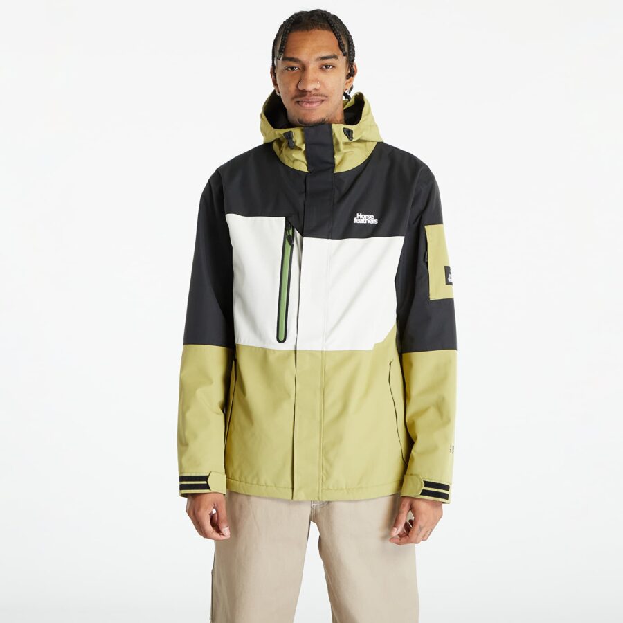Kabát Horsefeathers Ripple Jacket Black/ Iguana XL-alacsony-ár