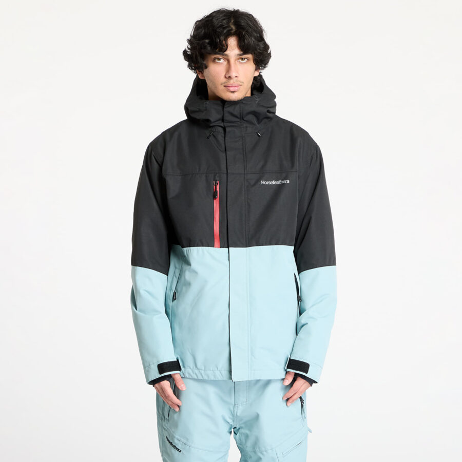 Kabát Horsefeathers Track Jacket Black/ Blue Haze XS-alacsony-ár