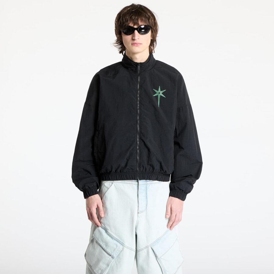 Kabát Marcelo Burlon County Goth Nylon Track Jacket Black S-alacsony-ár