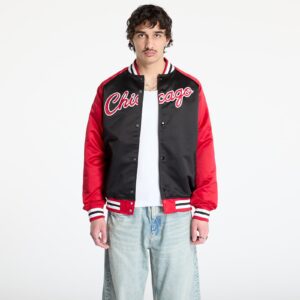 Kabát Mitchell & Ness NBA Double Clutch Lw Satin Vintage Logo Bulls Jacket Black/ Scarlet M-alacsony-ár