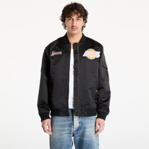 Kabát Mitchell & Ness NBA Team Leader Satin Vintage Logo Lakers Bomber Black XL-alacsony-ár