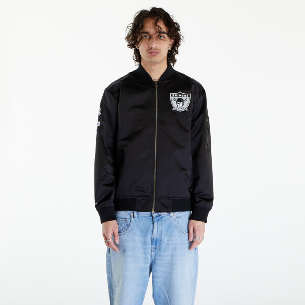 Kabát Mitchell & Ness Nfl Lightweight Satin Bomber Vintage Logo Raiders Black XL-alacsony-ár