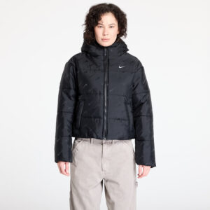 Kabát Nike Sportswear Classic Women's Loose Therma-FIT Puffer Jacket Black/ White M-alacsony-ár
