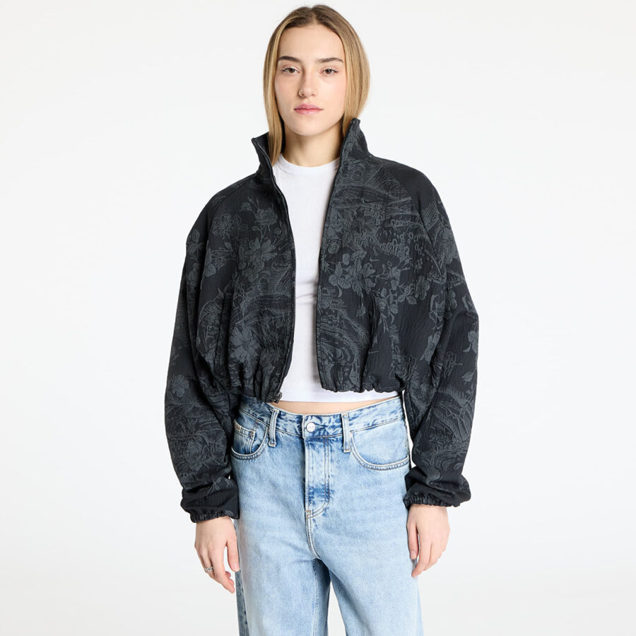Kabát Nike Sportswear Collection Women's Oversized Jacquard Track Jacket Black/ Anthracite/ Black M-alacsony-ár