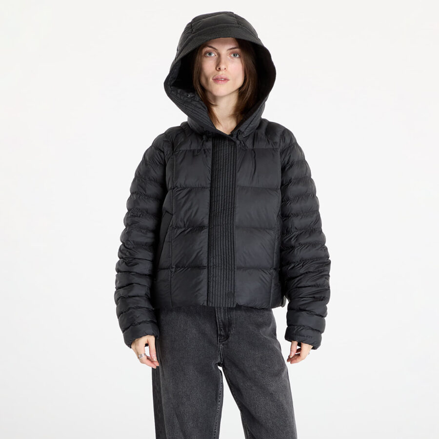 Kabát Nike Sportswear Swoosh Puffer PrimaLoft® Therma-FIT Oversized Hooded Jacket Black/ White XS-alacsony-ár