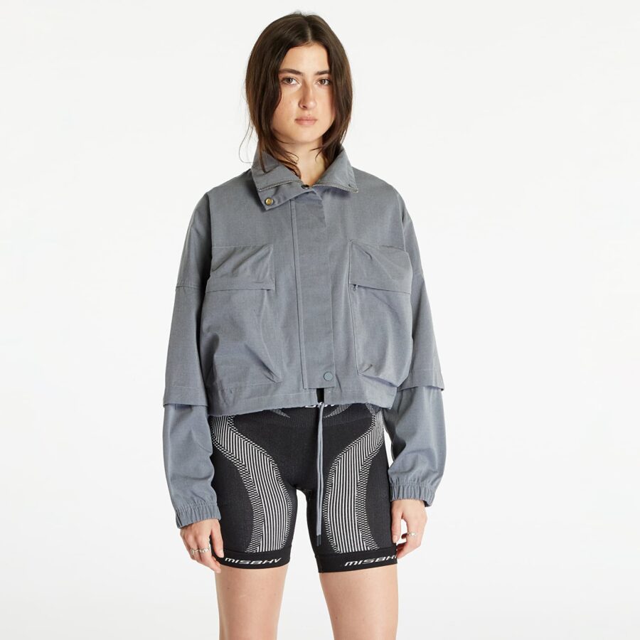 Kabát Nike Sportswear Women's Ripstop Jacket Grey Heather/ Cool Grey L-alacsony-ár