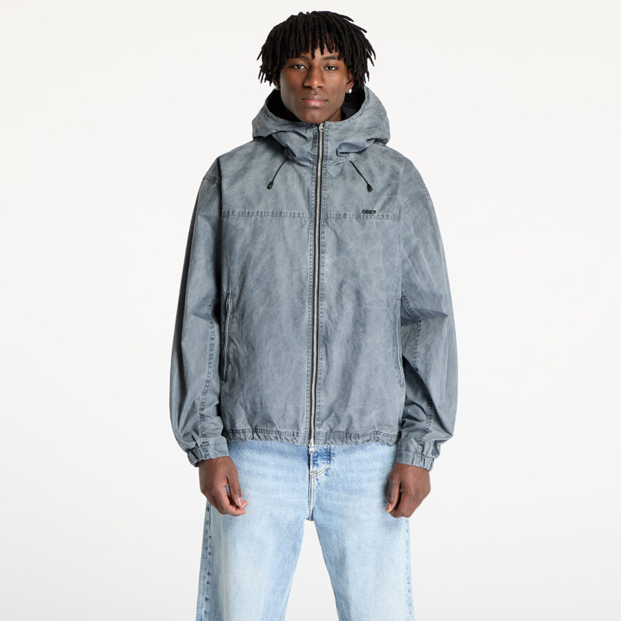 Kabát OBEY Highland Jacket Pigment Anthracite XL-alacsony-ár